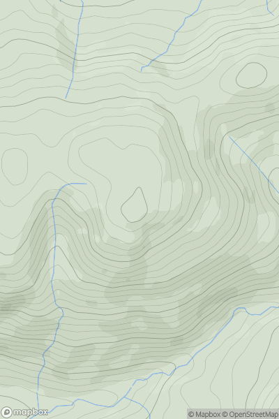 Thumbnail image for Graystones [Lake District N] [NY177264] showing contour plot for surrounding peak